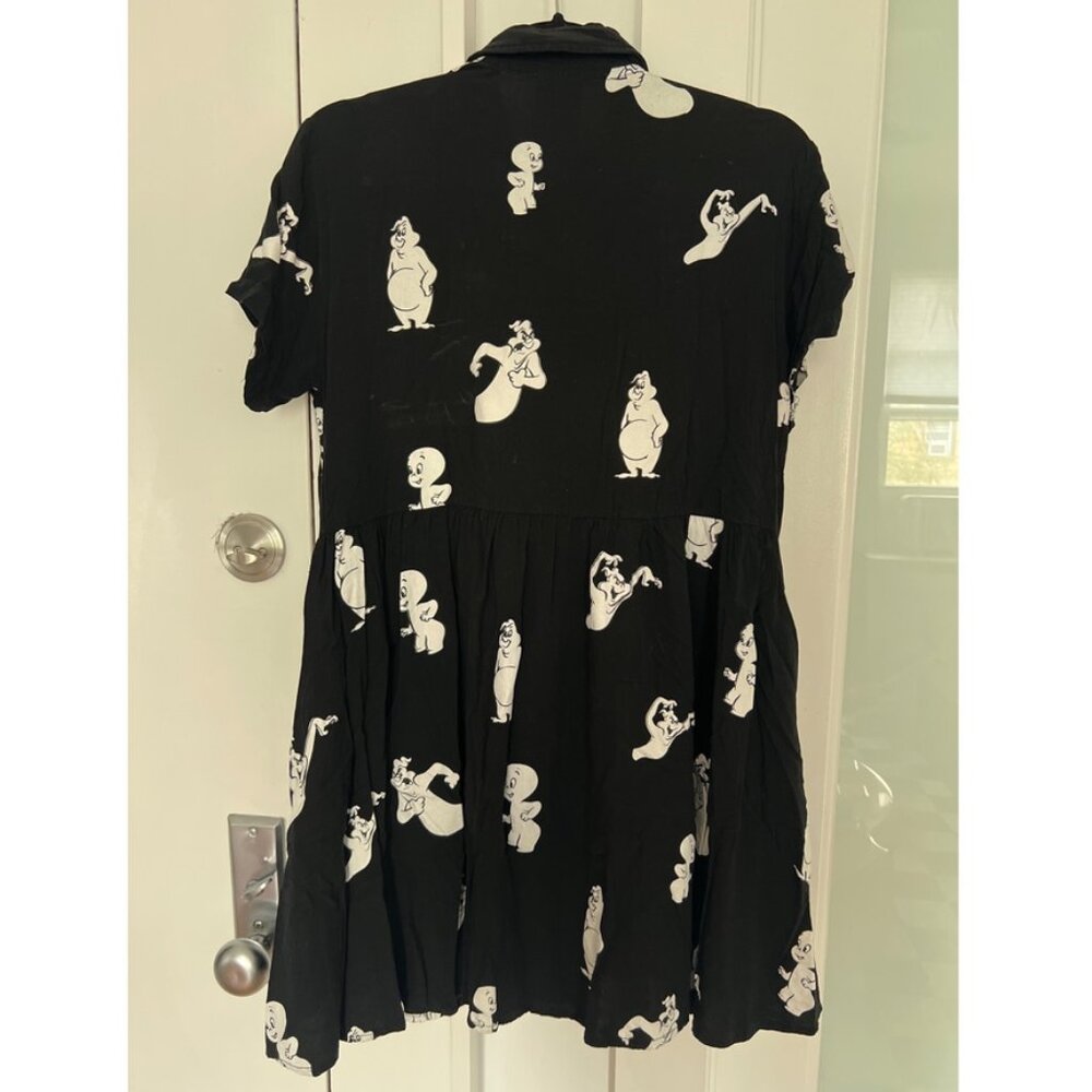 Lazy Oaf X Casper Printed Button Down Minidress R… - image 7